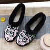 Women's Snow Boots Autumn New Plush Inner Lining Women's Cloth Shoes Retro National Style Low Heel Embroidered Shoes