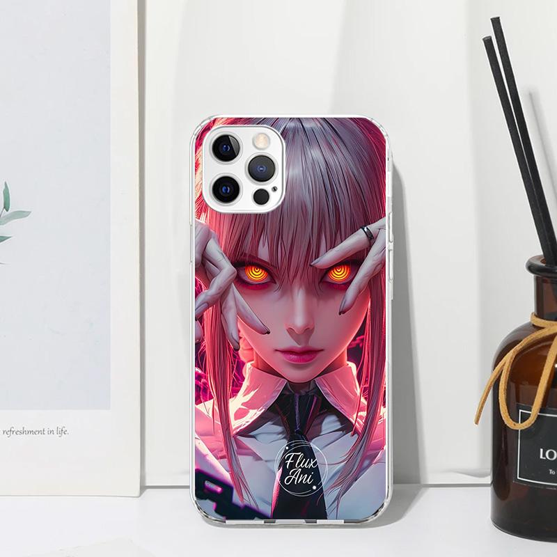 C-Chainsaw Mans Makima Phone Case For Iphone 17 Air 16 15 Plus 16E 14 Pro Max 13 Mini 12 11 7 8 SE Fundas Soft Back Cover 17 Air