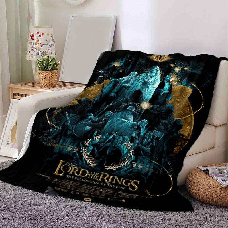 

Lord of the Rings: Fellowship of the Ring Movie Poster PrintPrint Blanket, Soft Blanket For Sofa Office Bed And Travelling Daughter Birthday 130cm×150cm（50in×60in）
