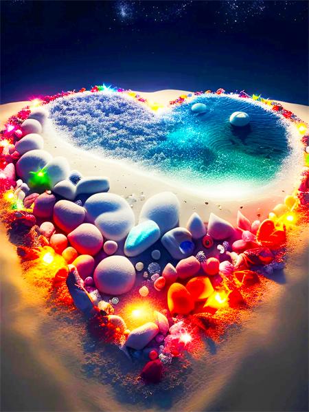 5d Diamond Painting Full Drill Fantasy Night Seaside Embroidery Mosaic Stone Landscape Crystal Wall Art