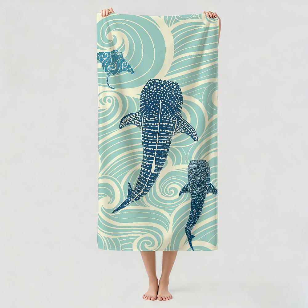 Fashion print starfish Towel Drying Bath Towel Applicable To Light Swimming Camping Yoga Beach Out