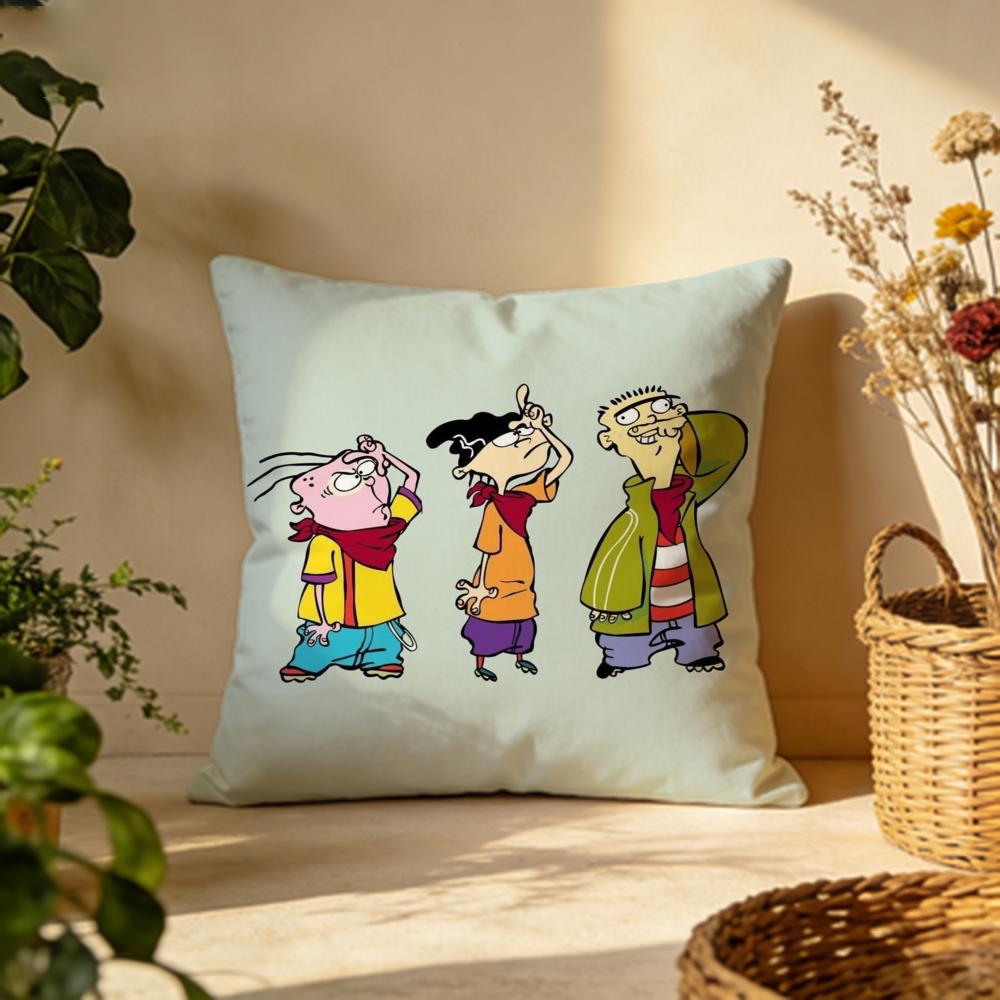 Fashion EEd Edd N Eddyew Cushion Cover Versatile DoubleSided Pillow Case Fit for Sofa Bed Car Daily Decor
