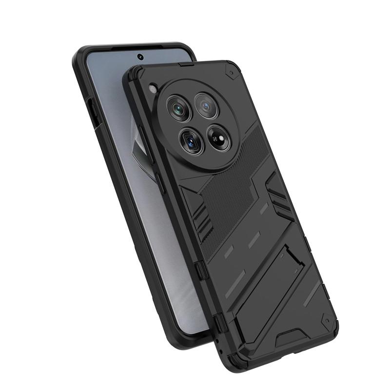 For OnePlus 12 5G Case OnePlus 11 12 5G Cover Luxury Armor PC Stand Holder Shockproof TPU Protective Back Cover OnePlus 12 5G