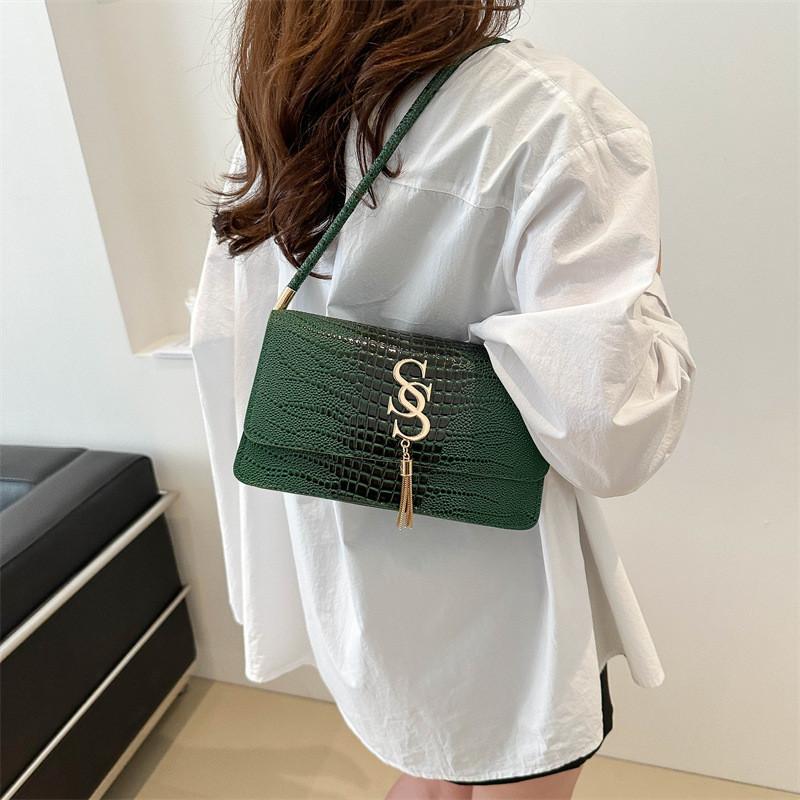 Chic Pu Leather Crossbody Bag For Women 2024 Vintage Style Fashion Shoulder Bag