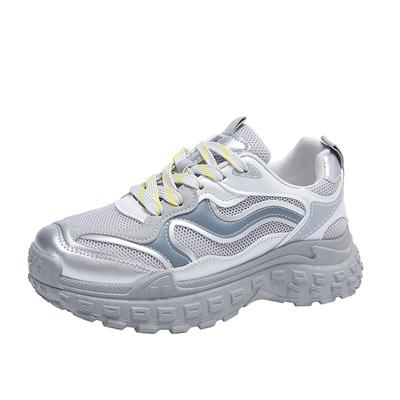 Fashion Spring Autumn New Platform Shoes for Women Fashion White Breathable Mesh Casual Sneakers Woman White Increase Tenis De Mujer