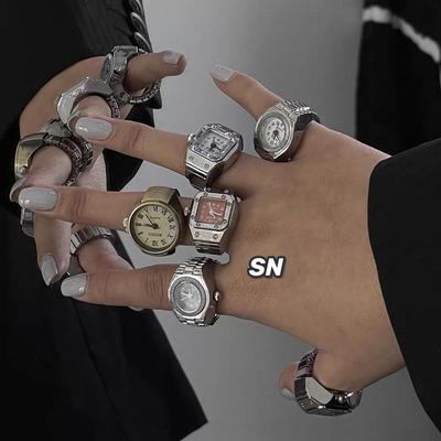 Versatile Punk Style Mini Finger Watch - Cute, Creative, and Stylish for Couples