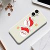 Für iPhone 17 Hülle Niedlicher Weihnachtsmann Musterdruck Gerade Kante TPU Handy Rückseite