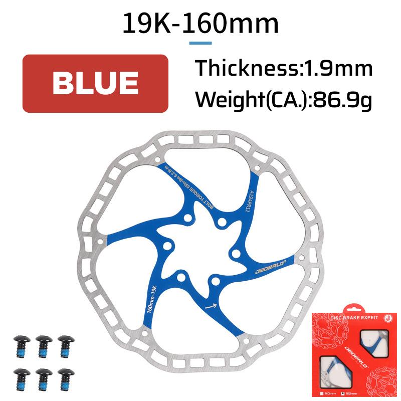 6-Bolt Bicycle Disc Brake Rotor Hydraulic Disc Brake 160/180 Ultra-Light High Strength Heat Dissipation Rotor for MTB Road Bike