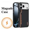 Business Premium Minimalist Sle Carbon Fiber for Magsafe Case for IPhone 17 Pro Max 16 15 14 Non-slip Anti Drop Wireless Charger Protection Cover