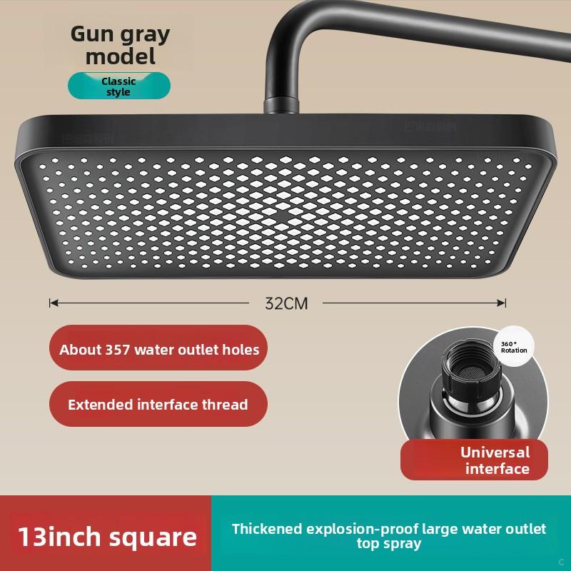 13 Inch Large Water Output Top Spray Flower Shower ,Shower  Flower Drying Showerhead Hotel