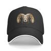 Bighorn Sheep Polygonal Design Baseball Cap Funny Hats Sun Cap Women Caps Unisexs