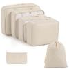 8-6 Pcs Travel Storage Bag Set, Clothing Organizer Packing Bags Suitcase Luggage Organizer Pouches