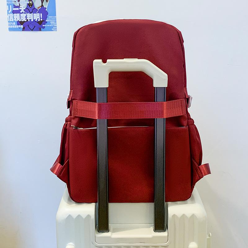 New junior high school student schoolbag large-capacity burden reduction simple boys and girls backpack multi-functional high-value backpack