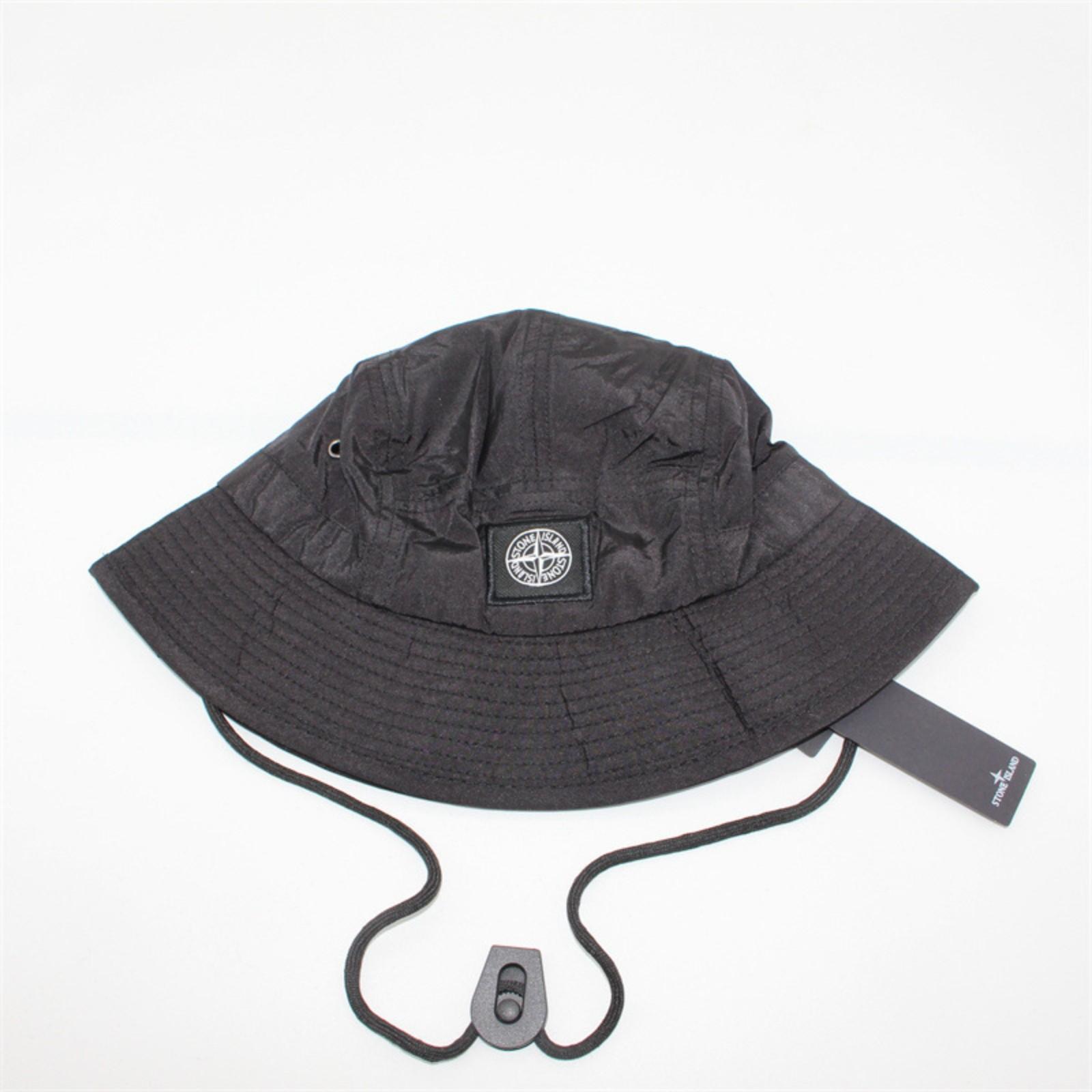 

Adjustable Fisherman s Hat Windproof Rope Fisherman s Hat Embroidered Hat Round Top Outdoor Pot Hat One Size чорний