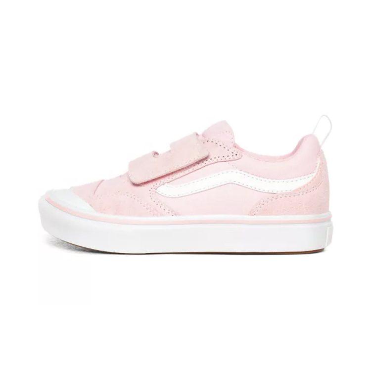 Vans Old Skool V Canvas Low top Kids' Skateboarding Shoes White Pink Children Aged 3 7 Years Old VN0A4U1P0JF