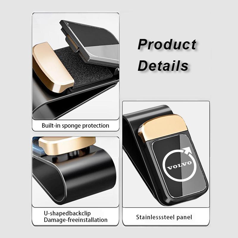 For Volvo Car Interior Sunglasses Eyeglass Holder Glasses Storage Clip Accessories XC90 XC60 C30 S60 C70 XC40 V40 XC70 V70 V60 KT4