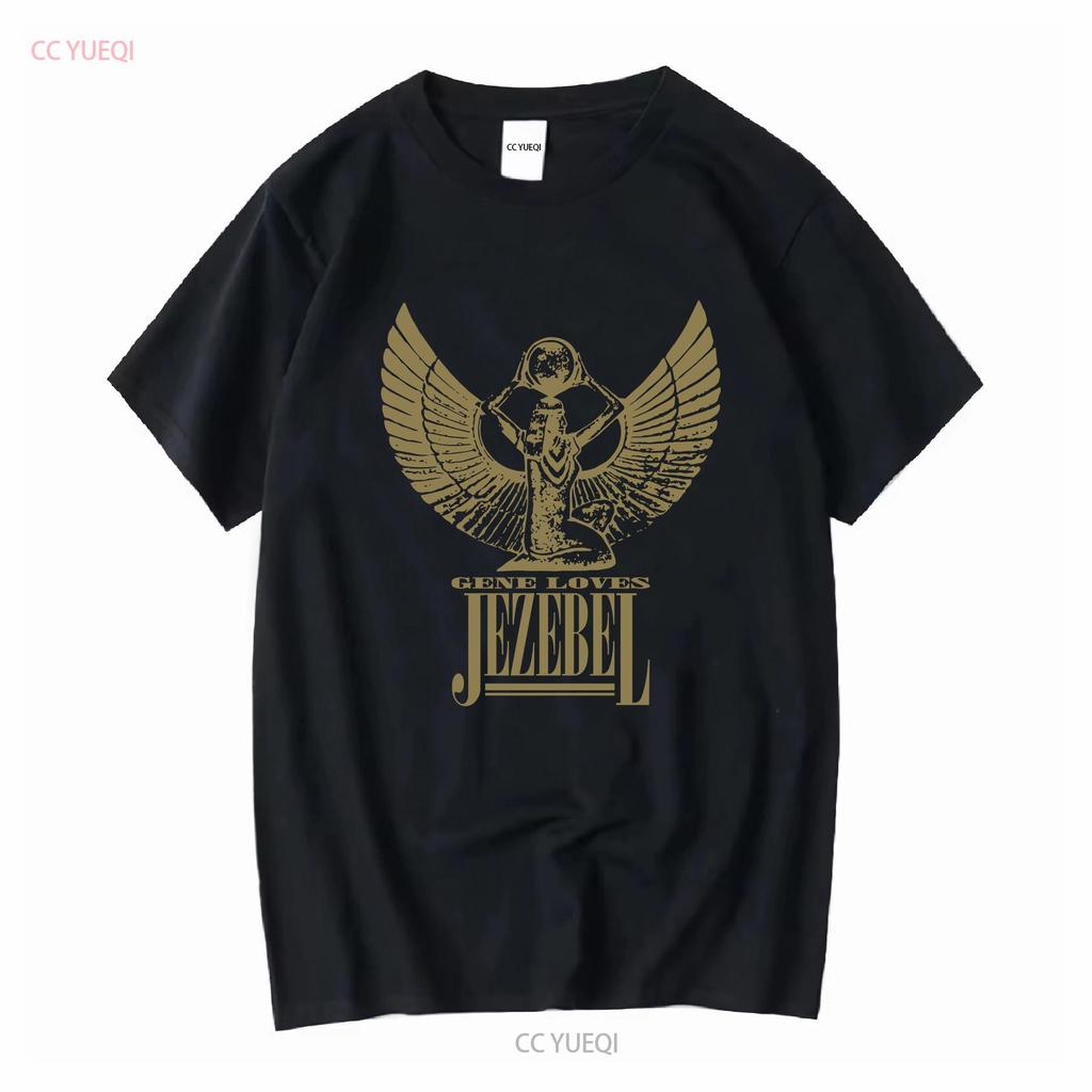Gene Loves Jezebel Piękna Koszulka vintage Sprana Góra Do Codziennego Ubrania Unisex męska Oddychająca z grafiką Wszechstronna Codzienna