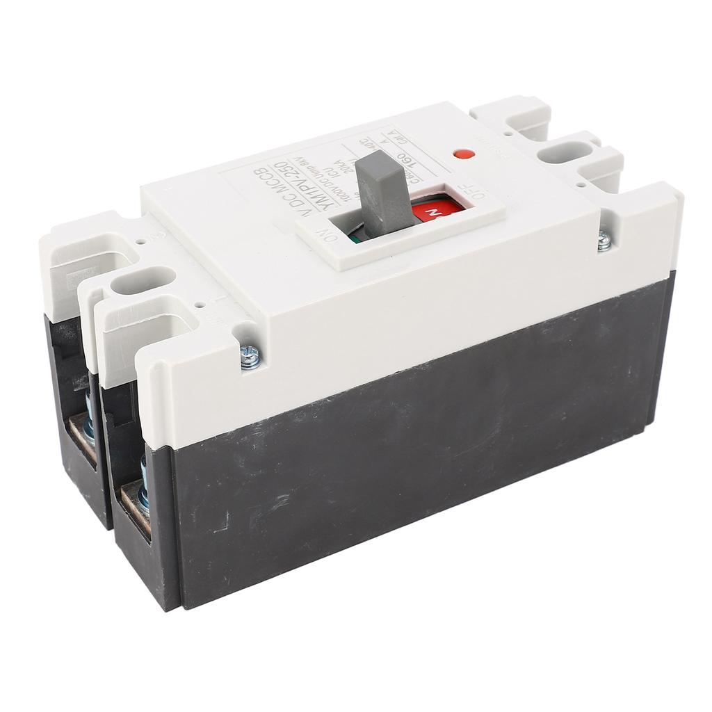 DC Circuit Breaker 2P 160A 20KA Breaking Plastic Shell Silver Alloy Contact Short Circuit Protection Switch 1000V