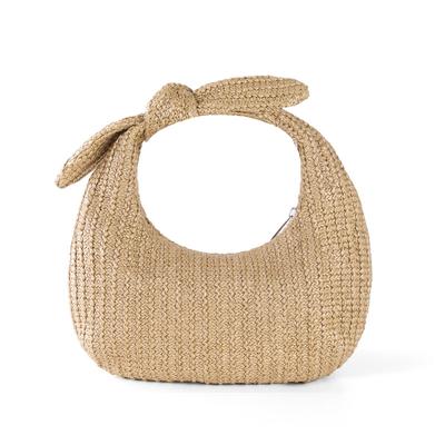 Ladies' Summer New Bow Straw Handbag Handheld Women's Bag