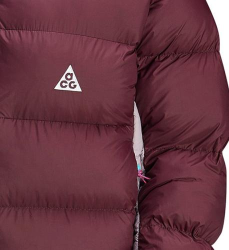 Nike ACG PrimaLoft Color-Block Hooded Zipper Warm Puffer Jacket Unisex Red