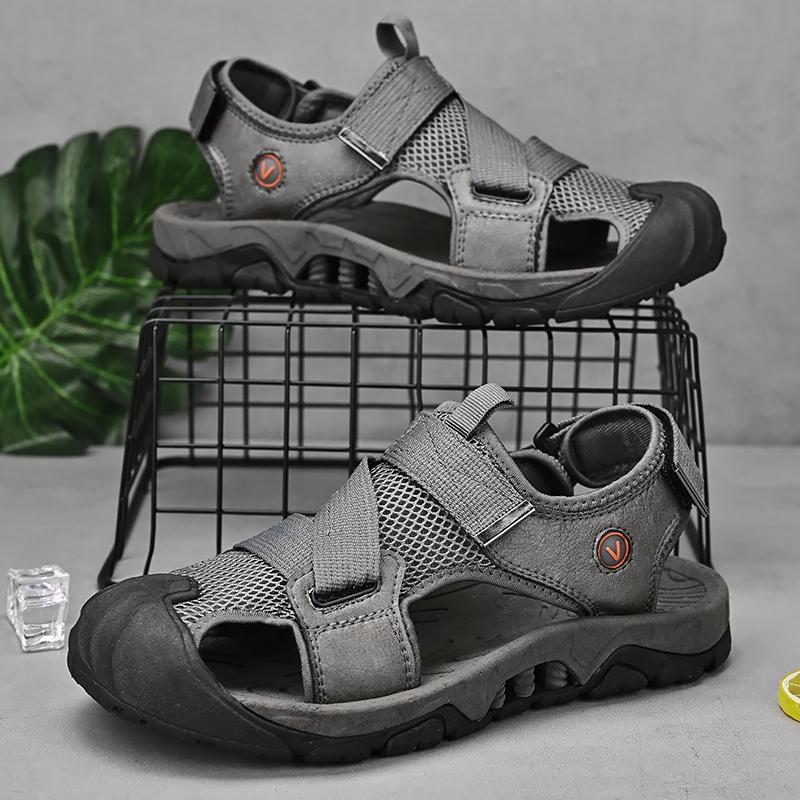 Fashion Summer Men Sandals Mens Casual Shoes Breathable Outdoor Sandals for Men Beach Shoes Slippers Fashion Roman Shoes Size 46