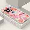 Pink Cartoon Pattern Floral Case For OnePlus 15 13 13T 12 Soft TPU Silicone Cover For Oneplus Nord 5 13R 12R 11R 5G