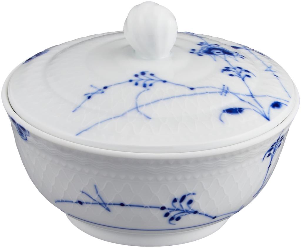 Imported Royal Copenhagen Blue Palmette Bowl with Wedding Diameter Present 1017414 [Regular Product] Lid, Gift, Approx. 11.5cm,