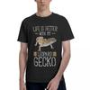 Livet Är Bättre Med Min Leopardgecko T-shirt Reptil 1 100% Bomull Vardaglig Andningsbar Bekväm Topp Kortärmad T-shirt Herr
