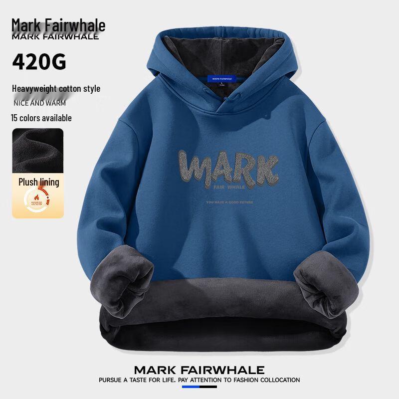 Mark Fairwhale Men's Heavyweight Fleece Lined Hoodie