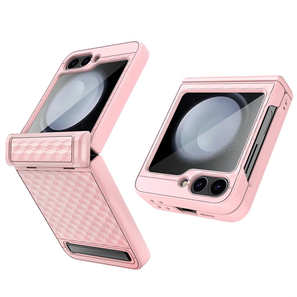 For Samsung Galaxy Z Flip7 FE 5G/Z Flip6 5G Case Hinge Protection Kickstand Hard PC Phone Cover with Screen Film