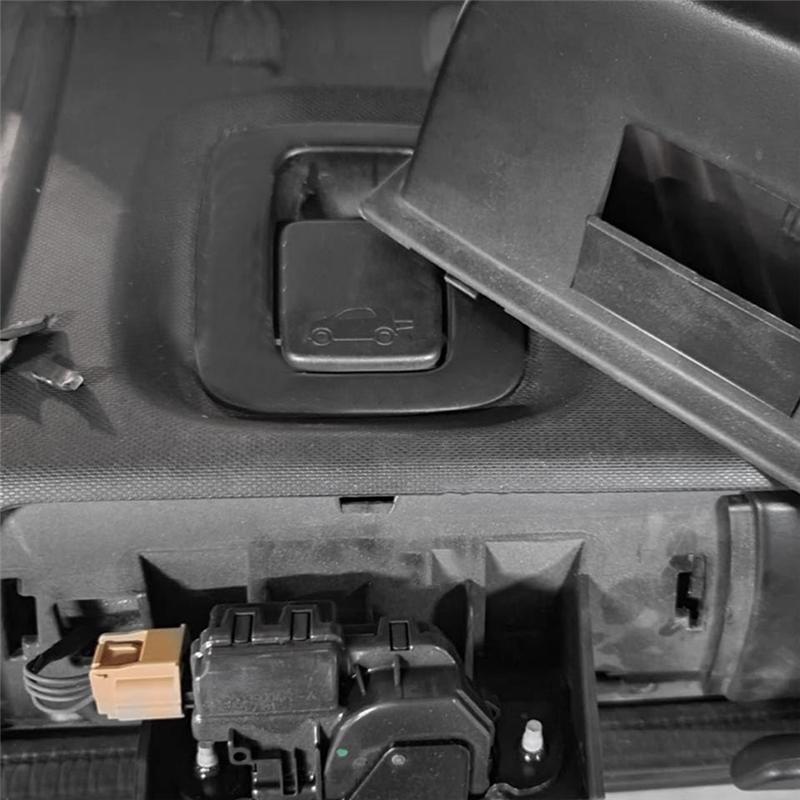 ABLZ-Rear Door Cover For Smart Fortwo 453 Coupe 2015-  Car Trunk Tailgate Lock Cover Center Lock Cover 4537401500