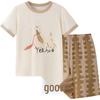 Boys' 7A Modal Short-Sleeved Pajama Set
