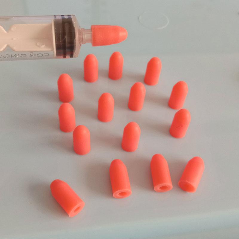 10 buc. Capac de depozitare din cauciuc siliconic de calitate alimentară, acoperitor ac, dopuri pentru etanșarea seringii, dopuri pentru eprubete, dopuri de obturare pentru injector seringă