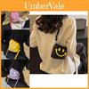 Adorable Cartoon Smiley Face Crossbody Bag For Girls Trendy And Lightweight