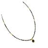 Elegant Black Agate Crystal Multi-Layered Choker Necklace for Women