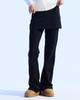 MOAA Layered Rib Flared Pants (Black)