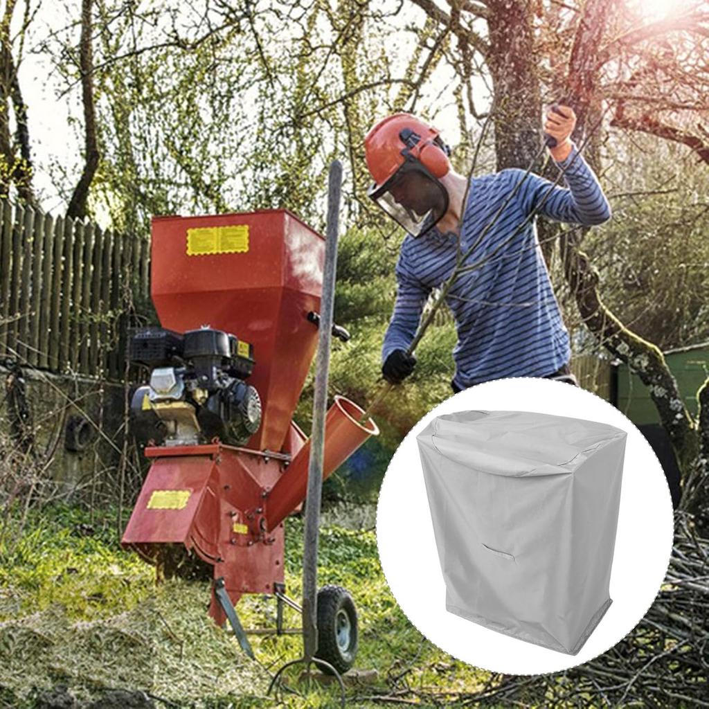 BESPORTBLE Woodchipper Shredder Mulcher Cover, Leaf Mulcher Cover Waterproof Oxford Cover Heavy-Duty Shredder Mulcher Cover for Garden Equipment