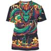 Cool Chinese Loong Pattern T Shirt For Men Dragon 3D Printed Tees Summer Casual Short Sleeve Round Neck Tops Oversized T-Shirts
