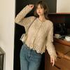 Hollow Knit Top for Women's Outerwear, Thin Lace Sun Protection Pullover, Air-conditioned Shirt, Versatile Shawl Jacket