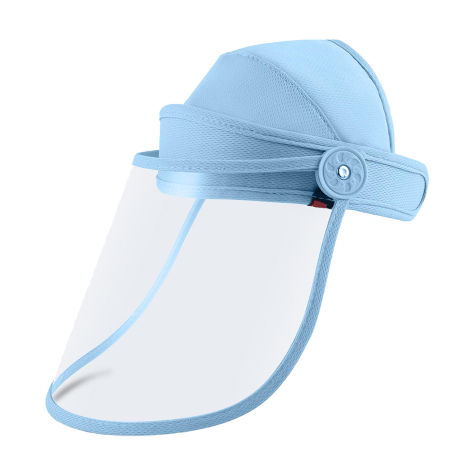 Face Shield Face Cover Adjustable Lightweight Multipurpose Headgear Full Faceshield for Work Fishing Gardening Weeds Whacking синий