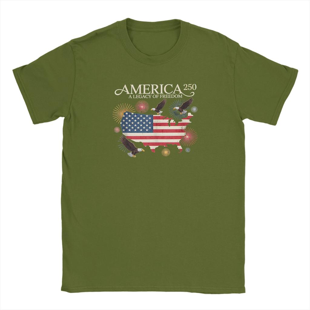 Vintage 250 Years America 250 1776 2026 250th Anniversary US Flag TShirts Unisex T Shirts Short Sleeve Tee Shirt Clothes