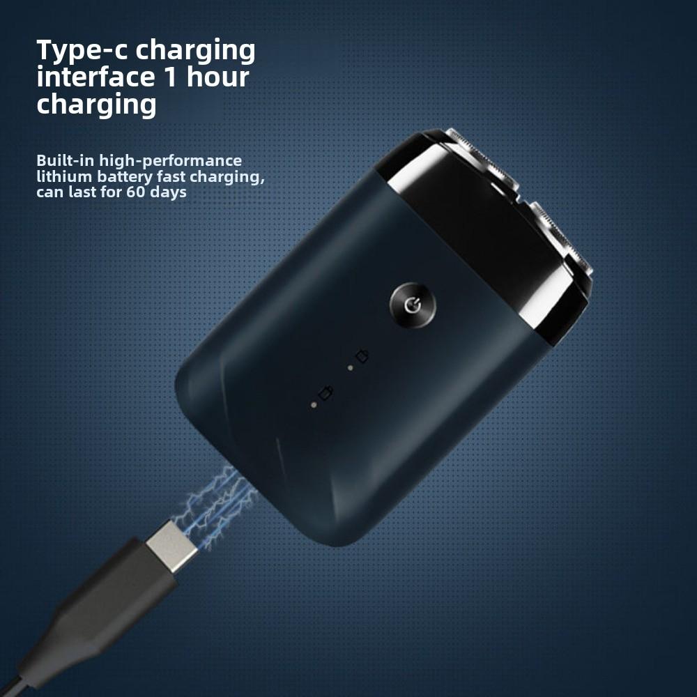 Compact Portable Electric Razor Type-C Rechargeable Men's Razor