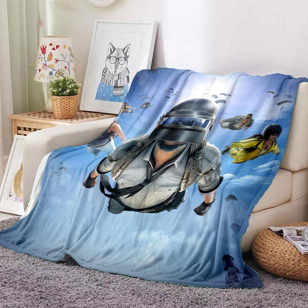 PUBG Flannel Blanket, High quality Comfortable for All Seasons, Home Decor, Warmth and Comfort