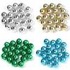 20pcs/lot UV Acrylic Beads Christmas Acrylic Beads Round Loose Spacer Beads For Jewelry Making DIY Bracelet Necklace Accessories