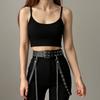 Hip Hop PU Leather Belt Punk Skirt Belt Fashion Women Waist Belt  Dress Accessories