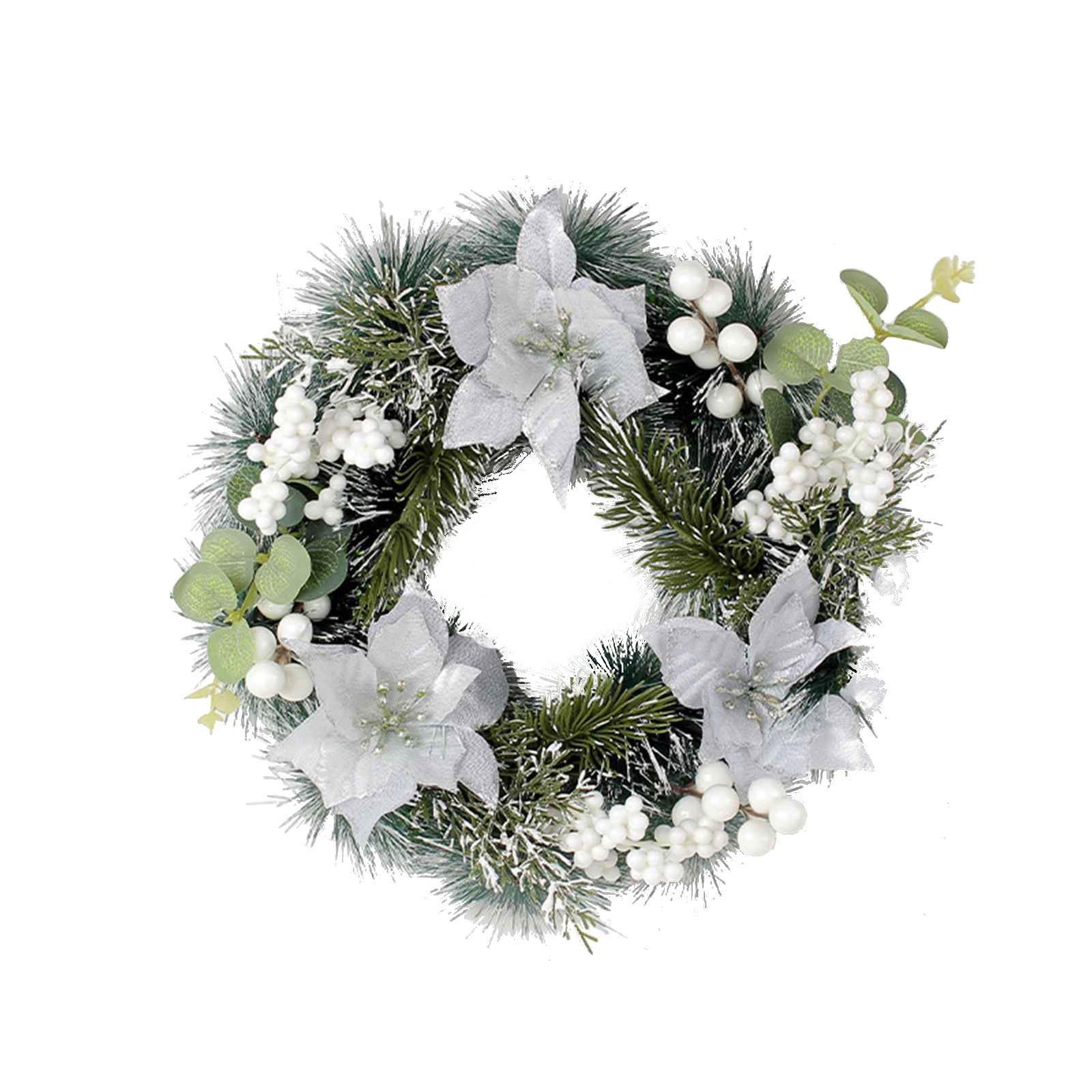 

Hristmas Simulation Wreath Door Hanging Christmas Decoration Wreath Decoration One Size белый