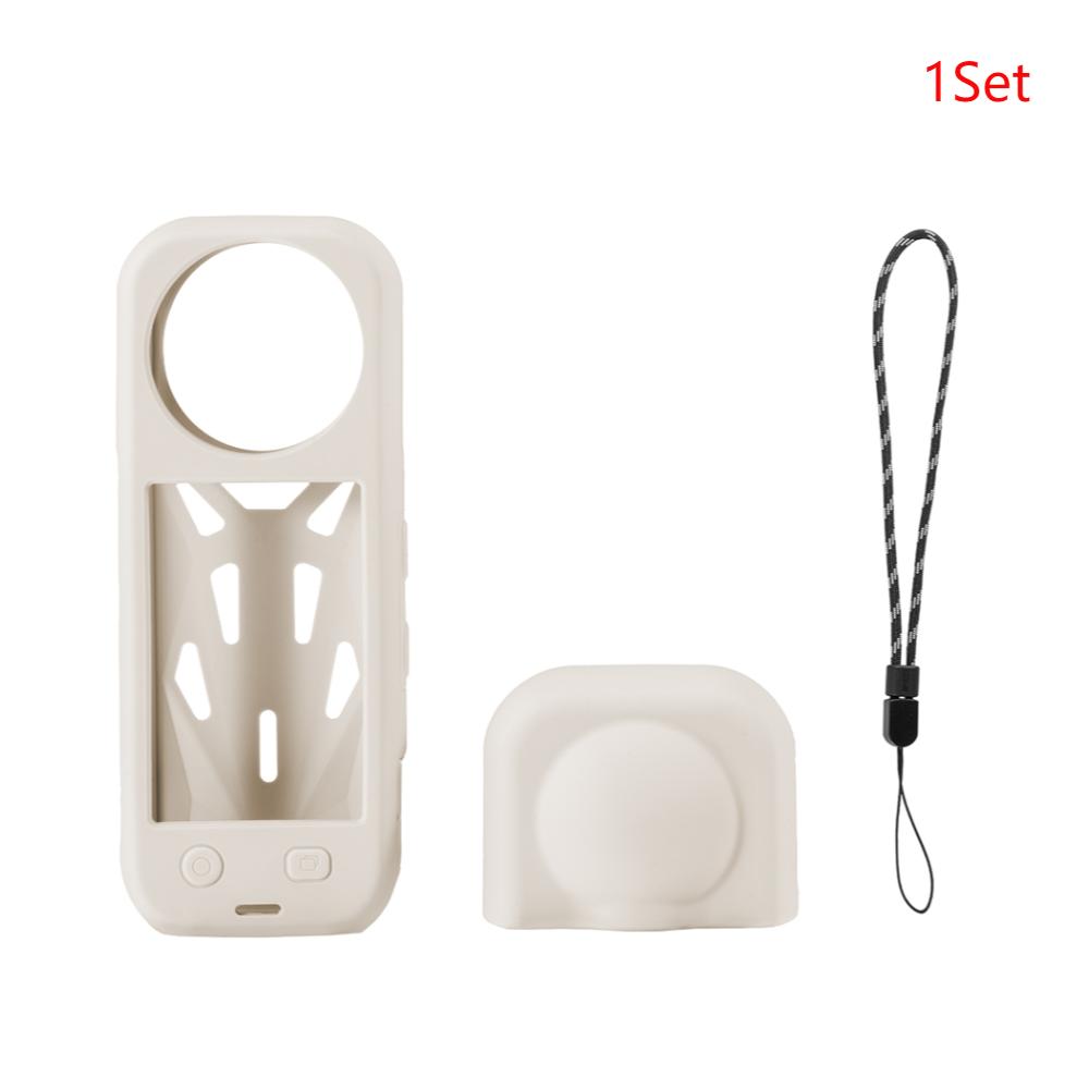 Für Insta360 X5 Weiche Silikonhülle Kratzfest Panoramakamera-Objektivabdeckung Rutschfest Sportkamera-Gehäuse Geschenk für Freund