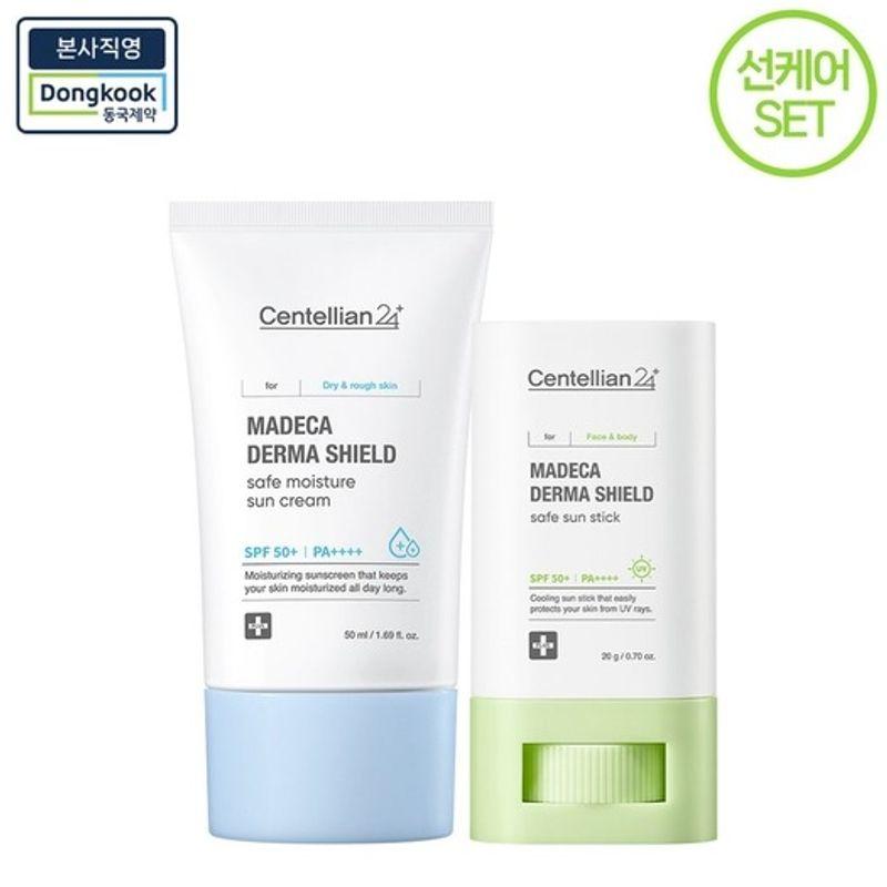 

Madeca DermaShield Moisturizing Sun Cream 50ml + Sun Stick 18g / Moisturizing & Cooling Sun Care Full Package