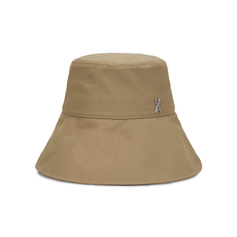 VARZAR VA Studded Solar Shield Bucket Hat Beige