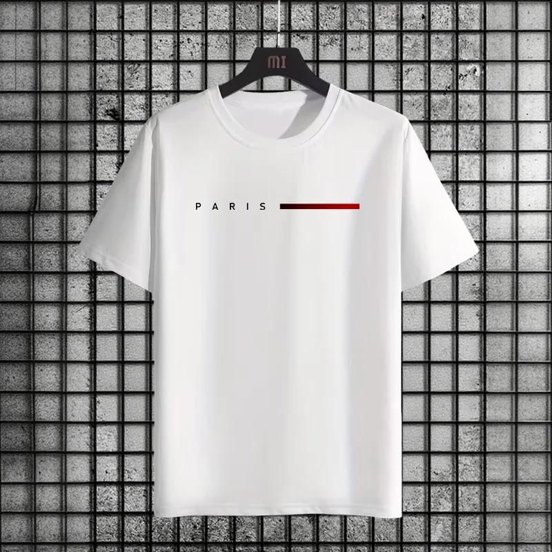 Mens Hip Hop TShirt 2025 Urban Street Style Tee Loose Fit Cotton Blend Trend Graphic Short Sleeve Summer Home Outdoor Cool Top